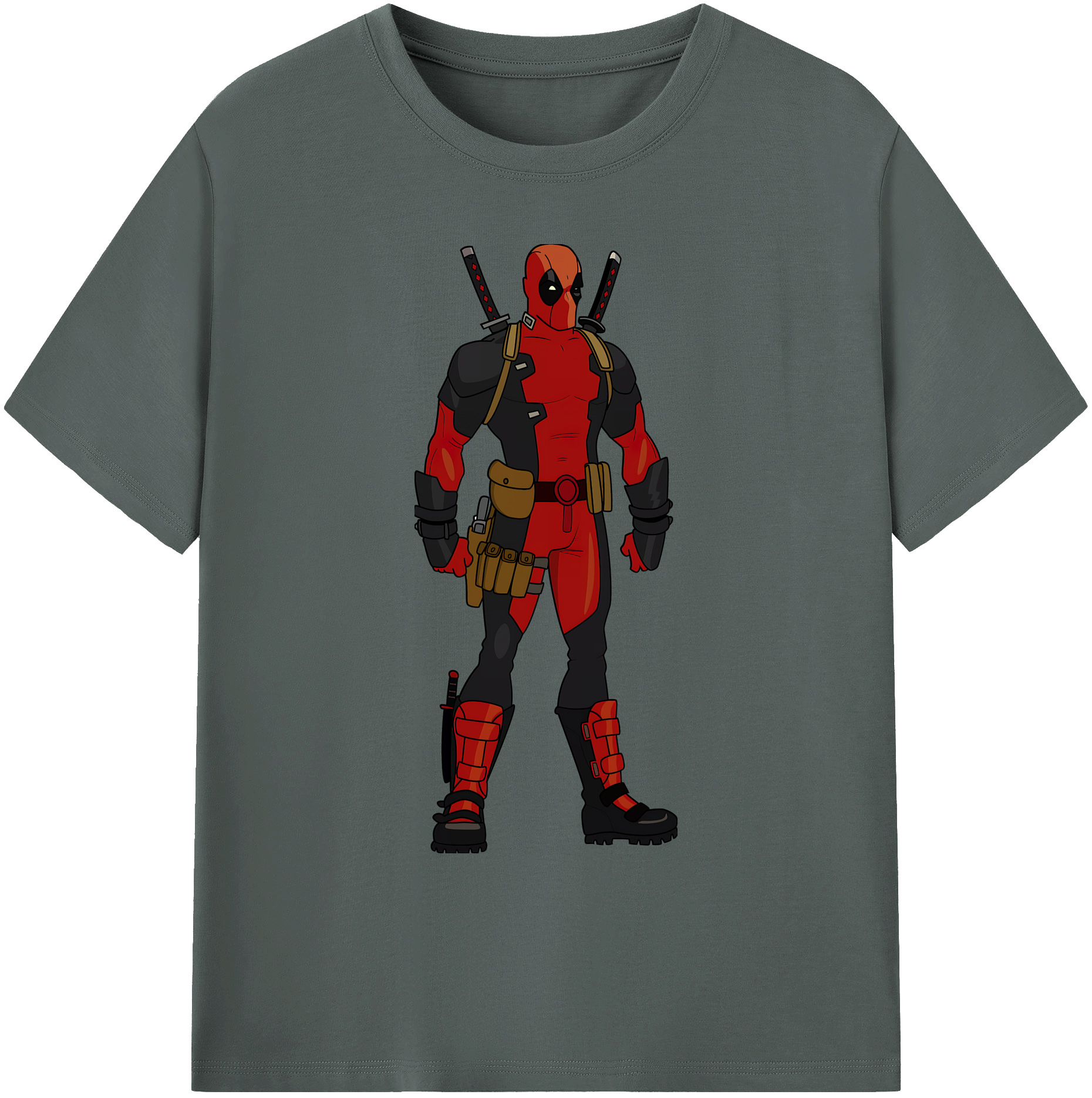 （画像用） Deadpool デッドプール 綿100％ メンズ半袖Tシャツ｜肌触りやわらか＆通気性